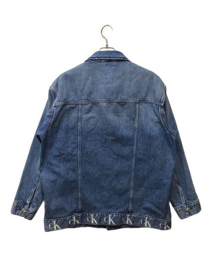 Calvin Klein Jeans Hem Logo Oversized Denim Jacket Good Condition