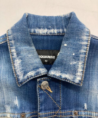 Dsquared2 Paint Denim Jacket Good Condition