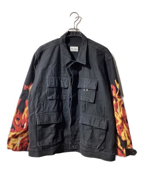 Tender Person 18SS Flame Pattern Denim Jacket Good Condition