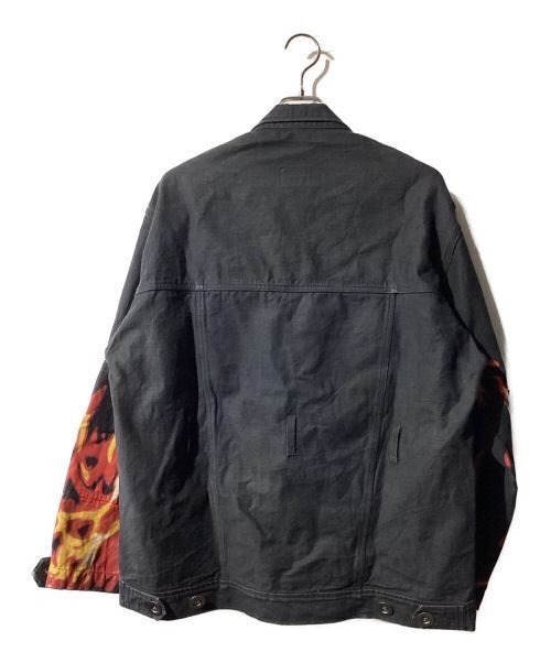 Tender Person 18SS Flame Pattern Denim Jacket Good Condition