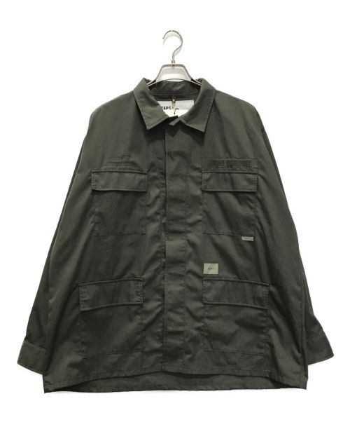 Wtaps Jungle Ls Shirt Olive Drab Military Jacket Good Condition