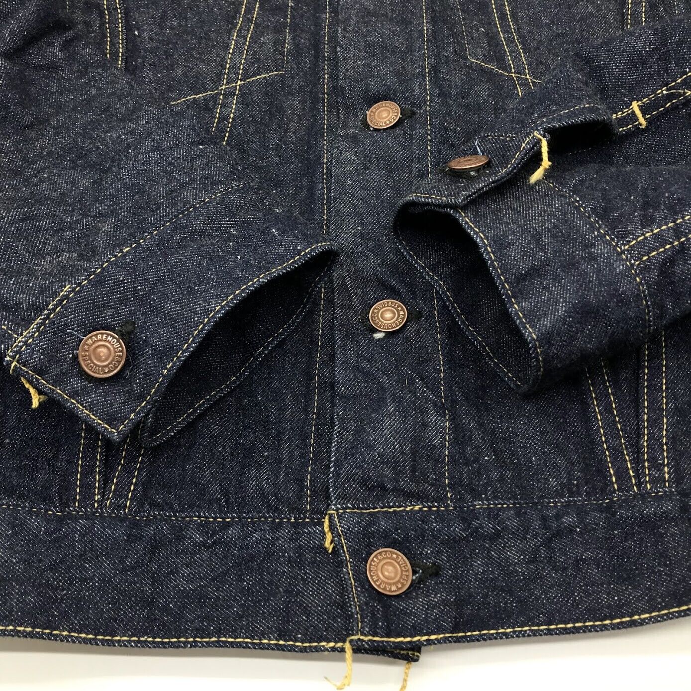 Warehouse Co. Lot 2003XX 3Rdearly 1960'S Denim Jacket Indigo Size 42