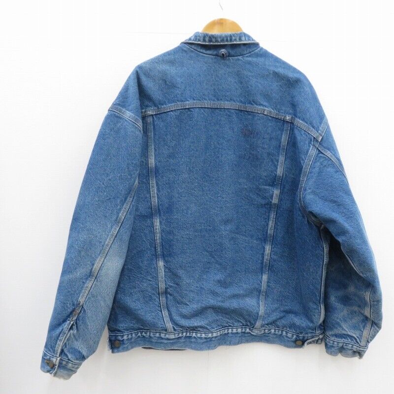 Carhartt Blanket Lined Denim Jacket Lining Blue Size Xxl