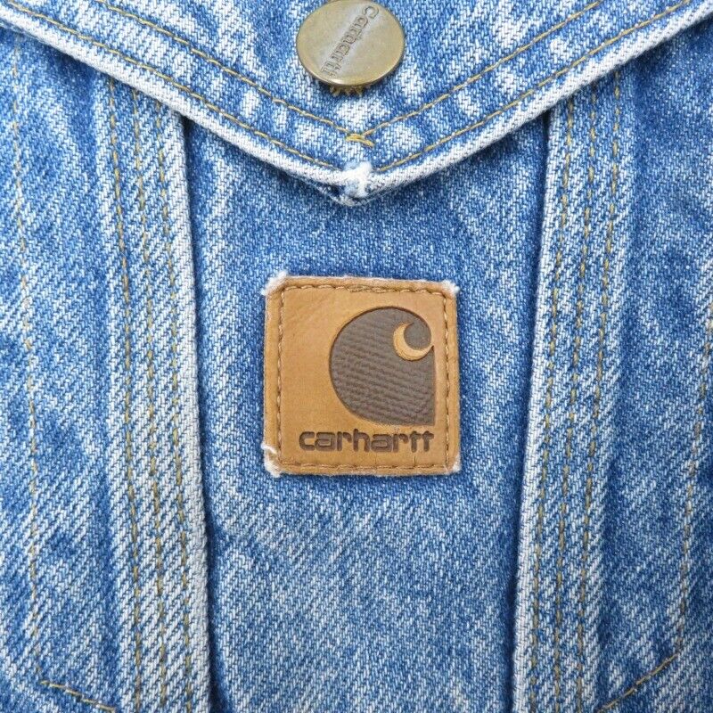 Carhartt Blanket Lined Denim Jacket Lining Blue Size Xxl