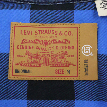 Levi's Clot Padded Collaboration Western Shirt Denim Jacket Blue Size M F093