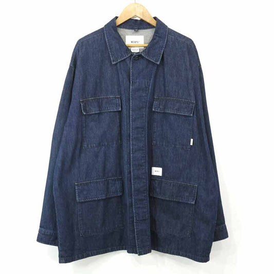 Wtaps Double Taps Jmod   Ls Cotton. Denim. Pasthg Back Print Denim Jacket Jungle