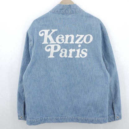 Kenzo Verdy 24SS Embroidery Kimono Denim Jacket Blue Size S F108