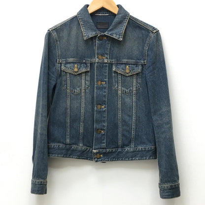 Saint Laurent Vintage Denim Jacket Dh55 597085 Yys07 Indigo Size S