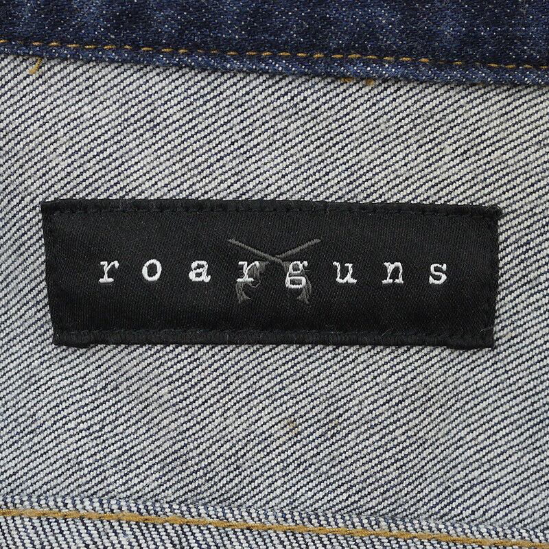 Roarguns Denim Jacket Embroidered Lion Gradation Color Special Processing Satosh