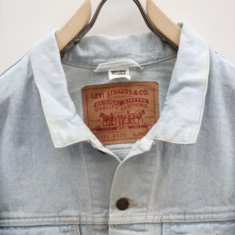 Levi's Denim Jacket 70598 4803 Blue XL Vintage American Old Clothing