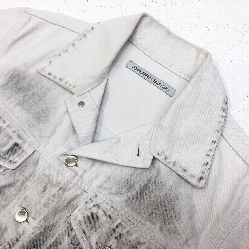 John Lawrence Sullivan Denim Jacket Size 48 Color White