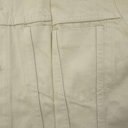 Unused Us1267 Denim Jacket Beige Size 4 F096