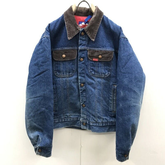 Big Smith 70 80 G Jean Lining Quilt Long Sleeve Denim Jacket XL Vintage American