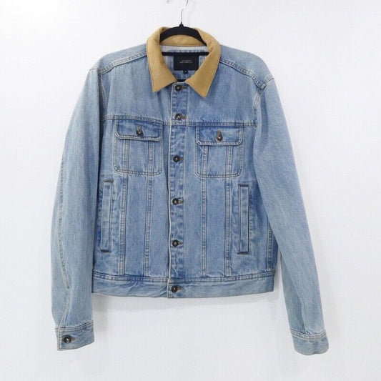 Saturdays Nycyork City Emil Leather Collar Denim Jacket M41817