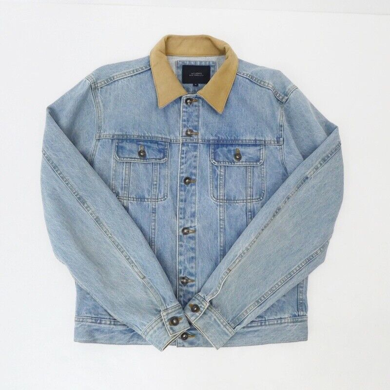 Saturdays Nycyork City Emil Leather Collar Denim Jacket M41817