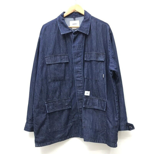 W Taps Denim Jacket Size 4 Color Indigo 231Wvdt-Shm02 Jmod   Ls Cotton.