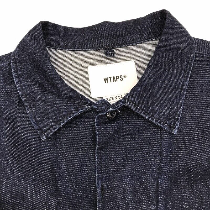 W Taps Denim Jacket Size 4 Color Indigo 231Wvdt-Shm02 Jmod   Ls Cotton.