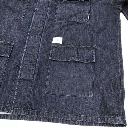 W Taps Denim Jacket Size 4 Color Indigo 231Wvdt-Shm02 Jmod   Ls Cotton.