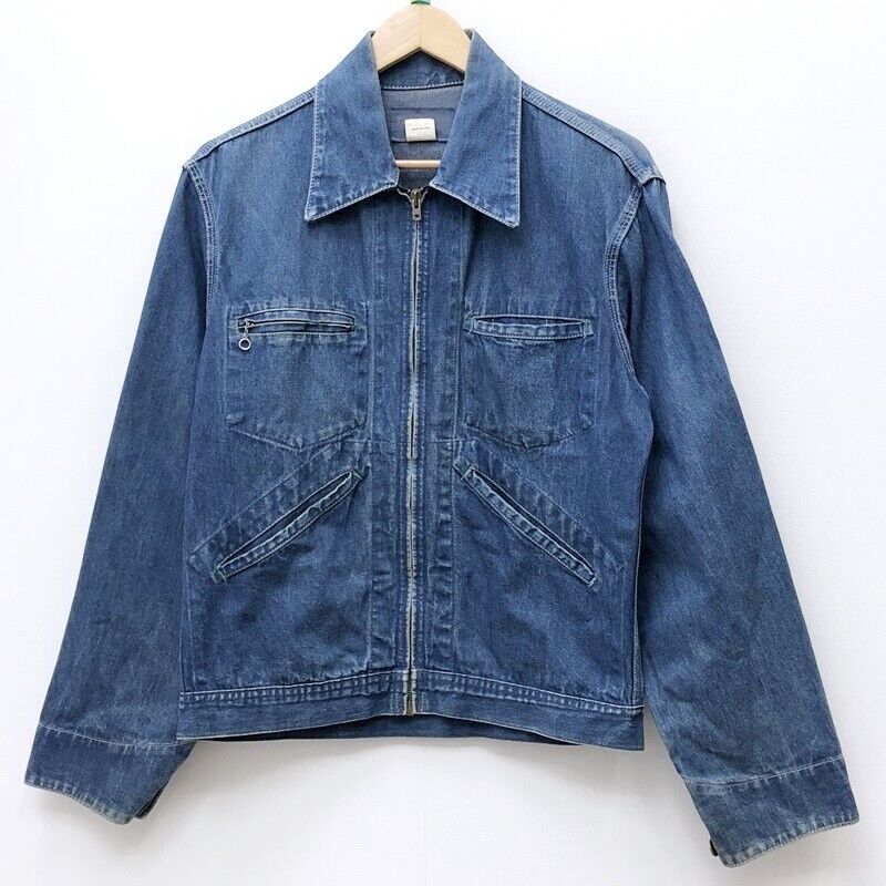 Oshkosh Denim Jacket Size 38R Color Indigo 70-80S Lot 701 Work Jkt