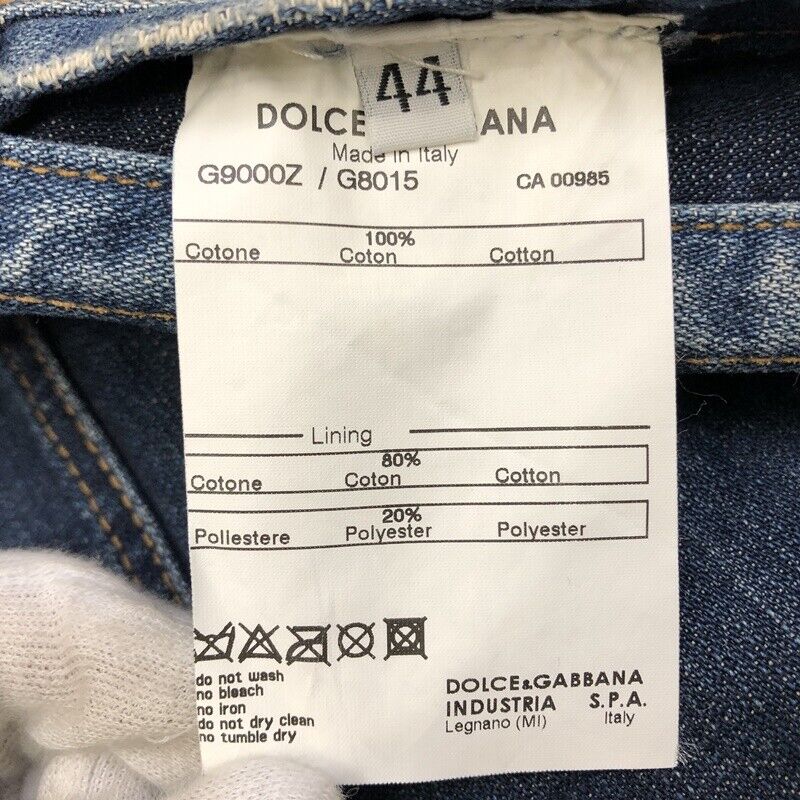 Dolce Gabbana And Denim Jacket Size 44 Color Indigo G9000Z G8015