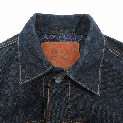 Evisu Jeans 1507 No2 2Nddenim Jacket Lining Flannel Material Navy Size 38   Amer