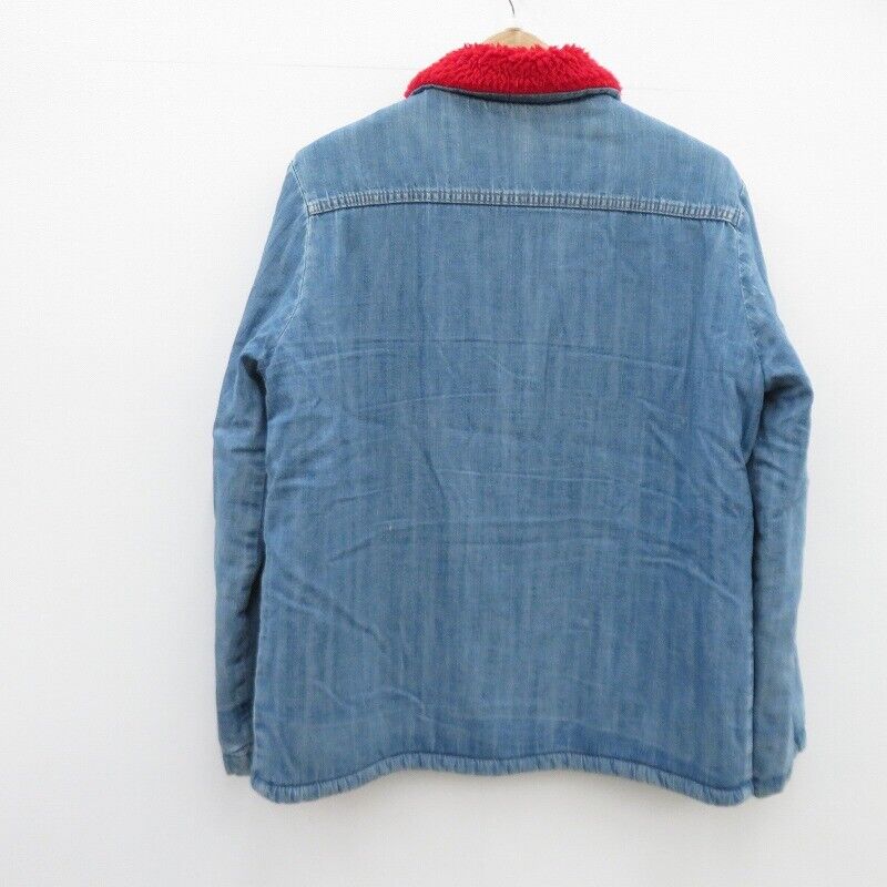 Denime Boa Denim Jacket Blue Size 40   American Casual F93