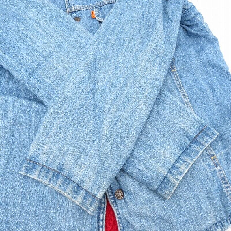 Denime Boa Denim Jacket Blue Size 40   American Casual F93