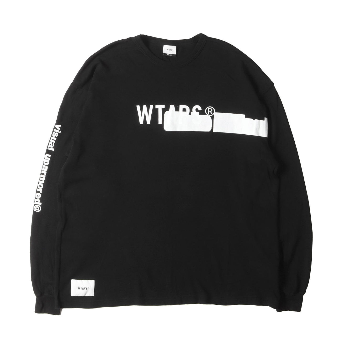 Wtaps Double Taps T-Shirt Size XL Brand Logo Long Sleeve Heavyweight Side Effect