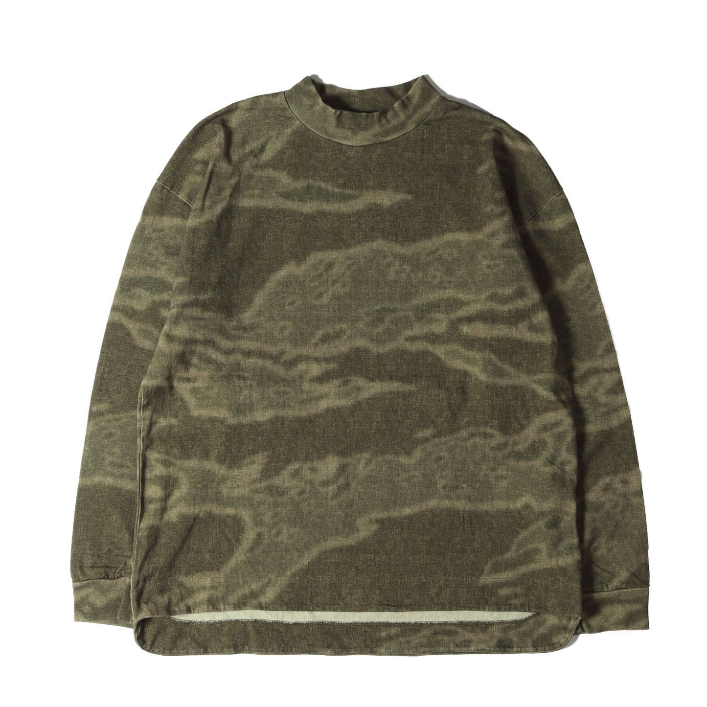 Yeezy T-Shirt Size M Season 3 Oversize Camouflage Mock Neck Long Sleeve Heavy We