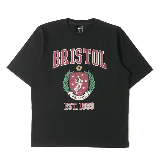 F.C.Real Bristol T-Shirt Size L 23AW Emblem Logo Baggy Crew Neck Short Sleeve La