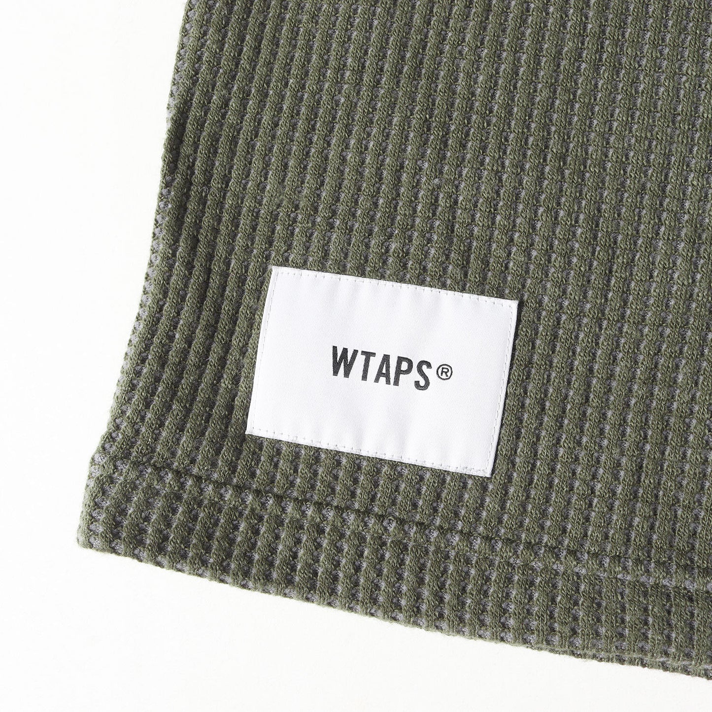 Wtaps Double Taps T-Shirt Size M 21AW Thermal Long Sleeve Waffle / Ls Peac Olive