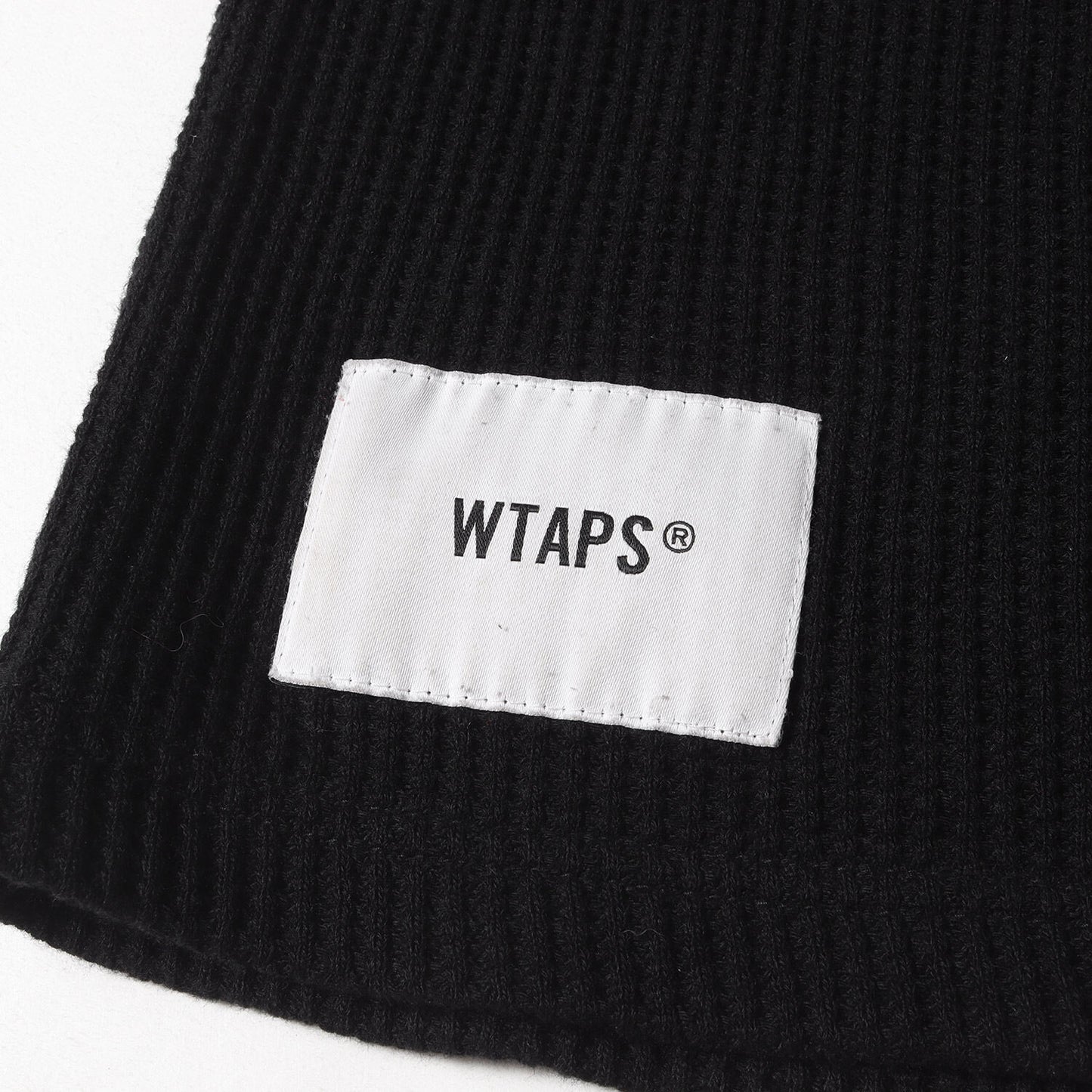 Wtaps Double Taps T-Shirt Size L 22SS Thermal Long Sleeve Waffle Ls Cotton Black