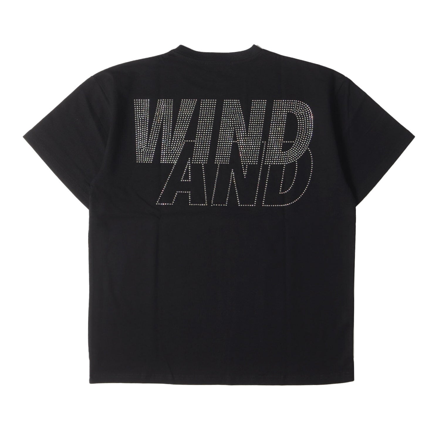 Wind And Sea Windan T-Shirt Size M 22SS Rhinestone Logo Heavy Weight Crew Neck B