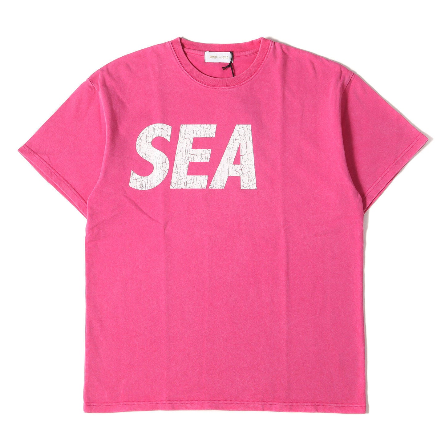 Wind And Sea Windan T-Shirt Size M 23SS Pigment Dye Crack Processing Logo Heavy