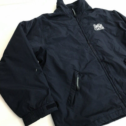 80 90 Corporate Embroidery Fleece Lining Nylon Jacket Dark Navy XXL Or Above Lon