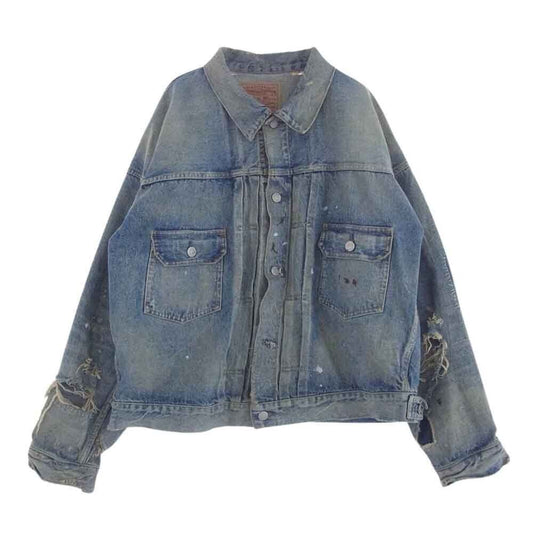 Saint Michael Denim Jacket 23Aw Sm-A23-0000-C17 Berberjin 777Xx