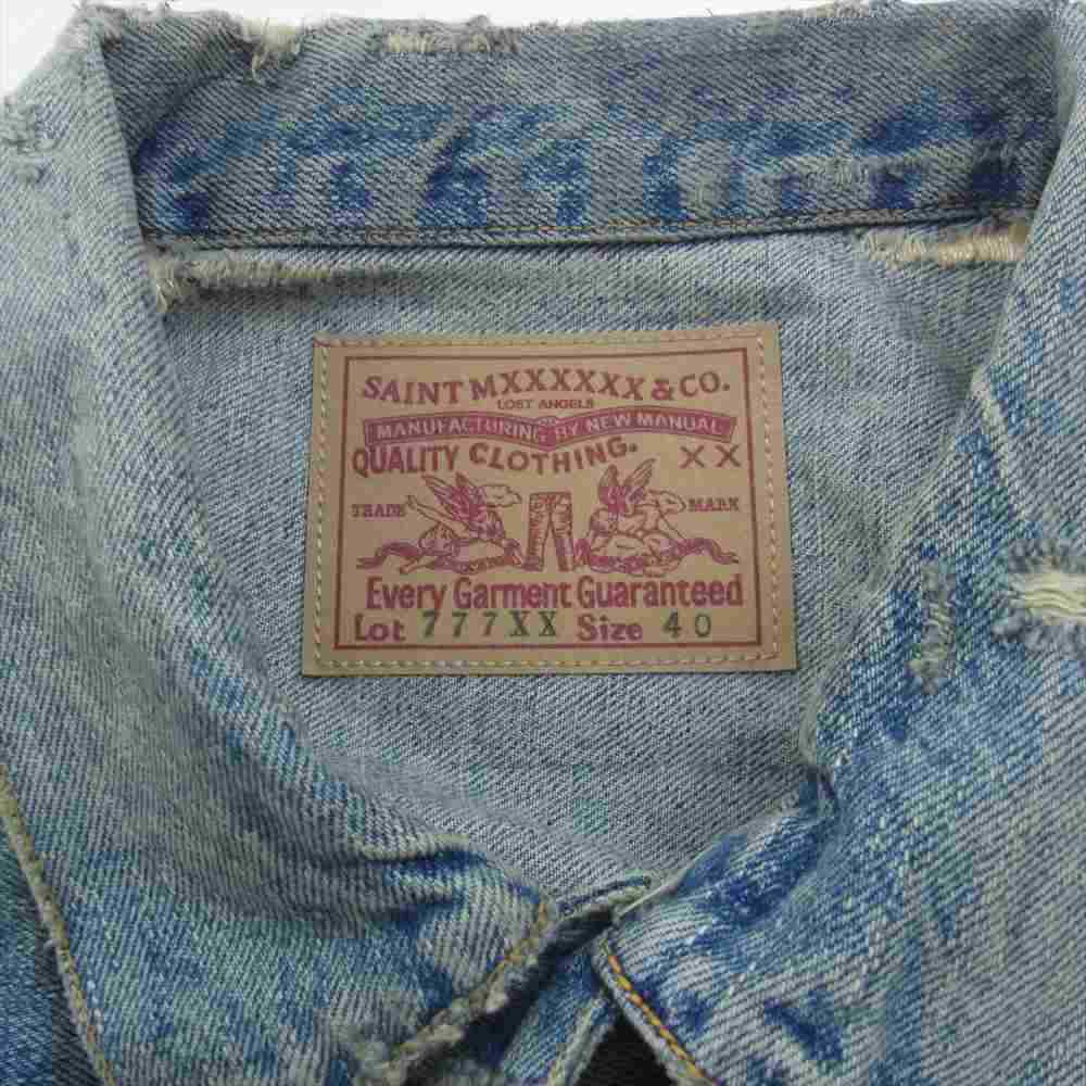 Saint Michael Denim Jacket 23Aw Sm-A23-0000-C17 Berberjin 777Xx