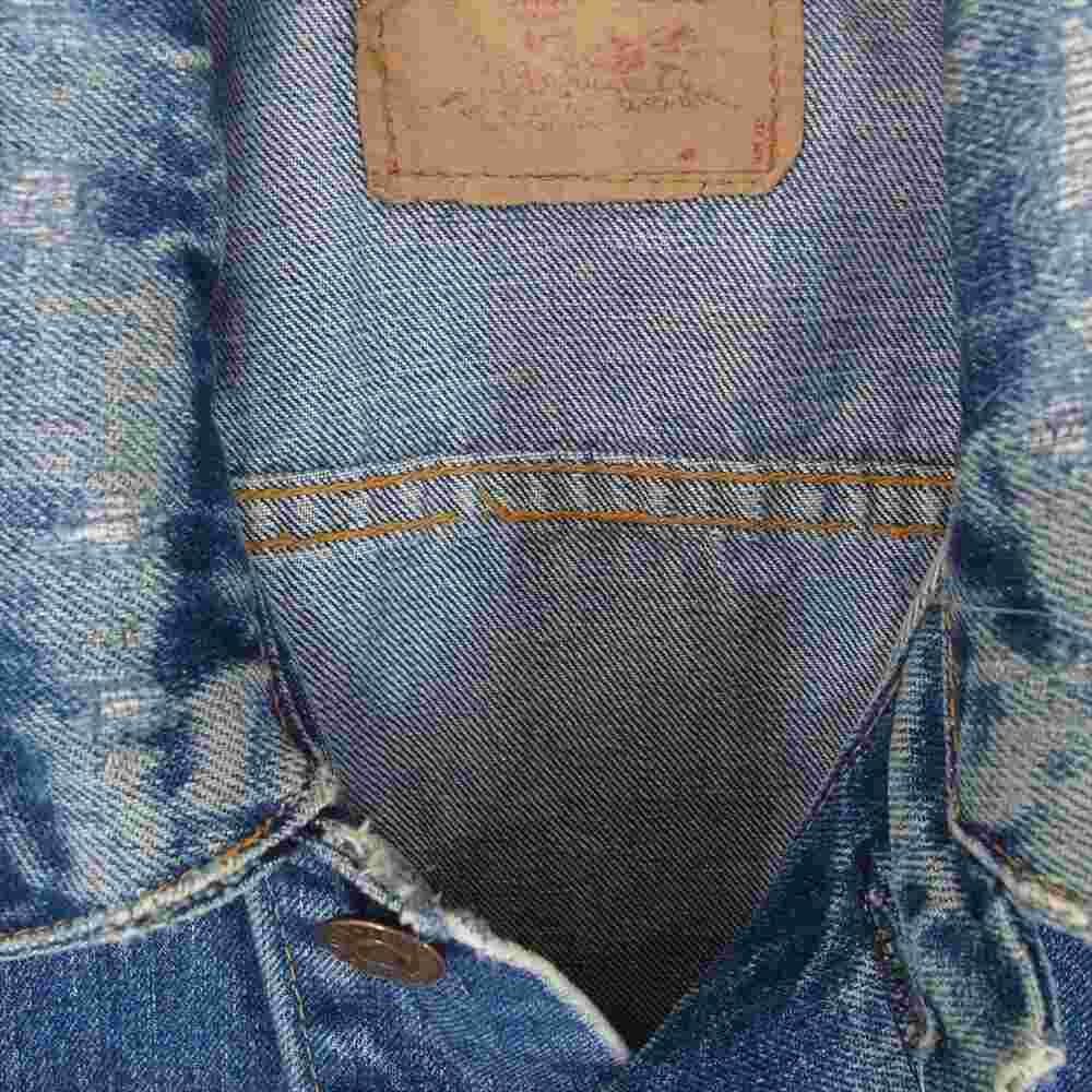 Levi's Vintage Original 70505 Bige Engraved 526 Denim Jacket Indigo Blue Series