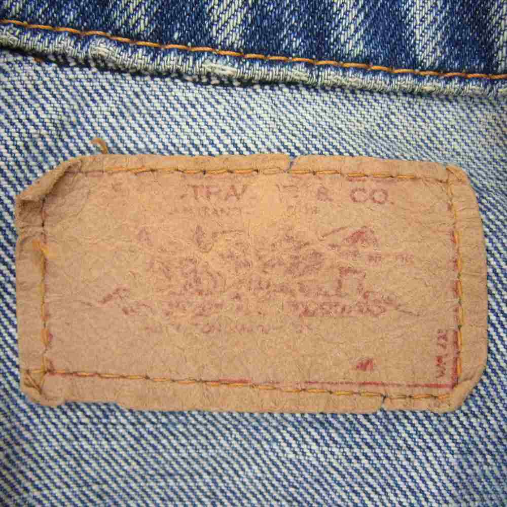 Levi's Vintage Original 70505 Bige Engraved 526 Denim Jacket Indigo Blue Series