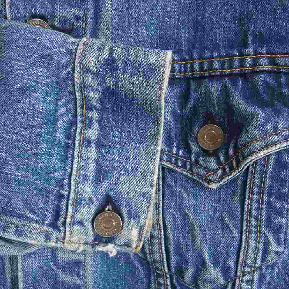 Levi's Vintage Original 70505 Bige Engraved 526 Denim Jacket Indigo Blue Series