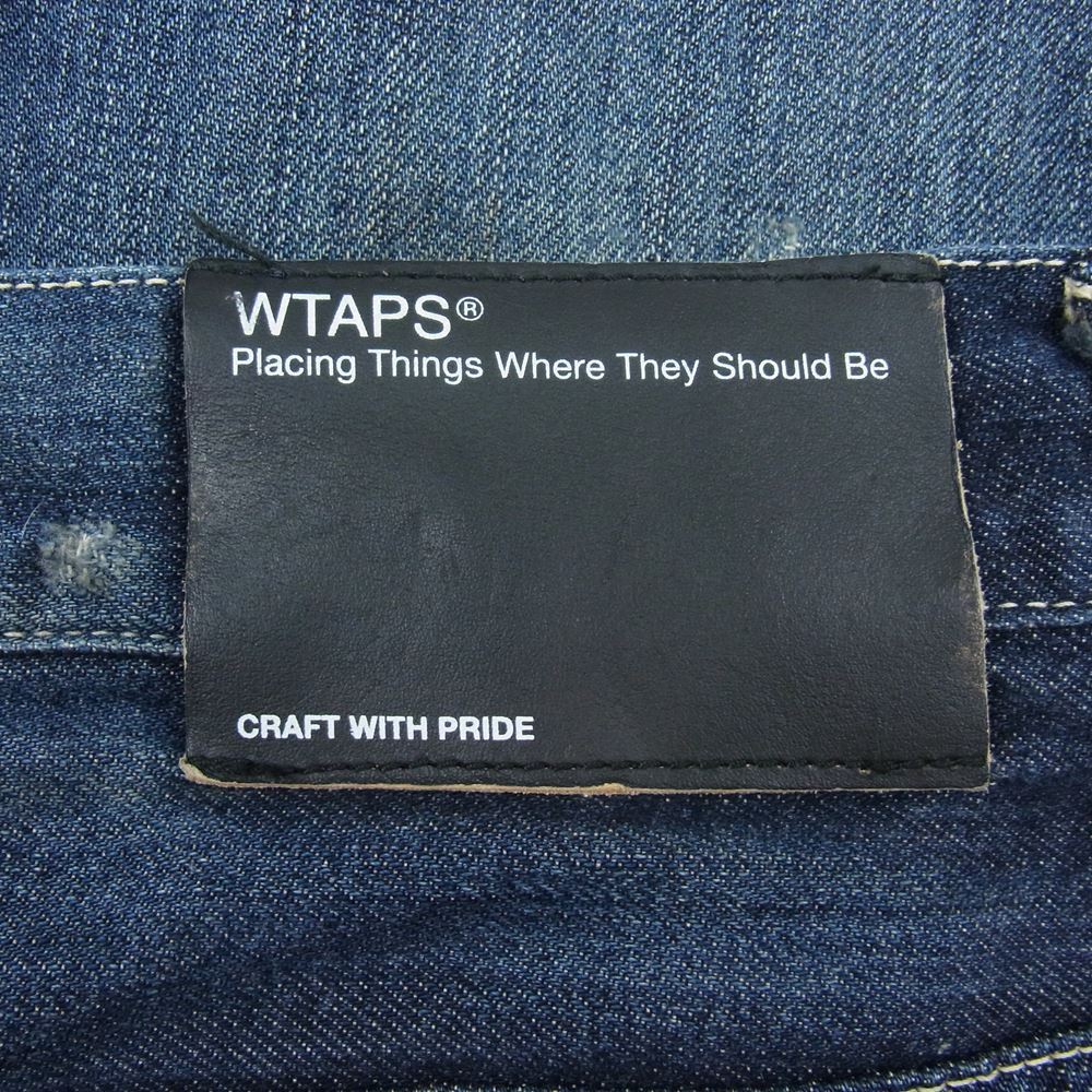 Wtaps Double Taps 111Gwdt-Ptm05 Blues Skinny Trash Blue Straight Pants Denim