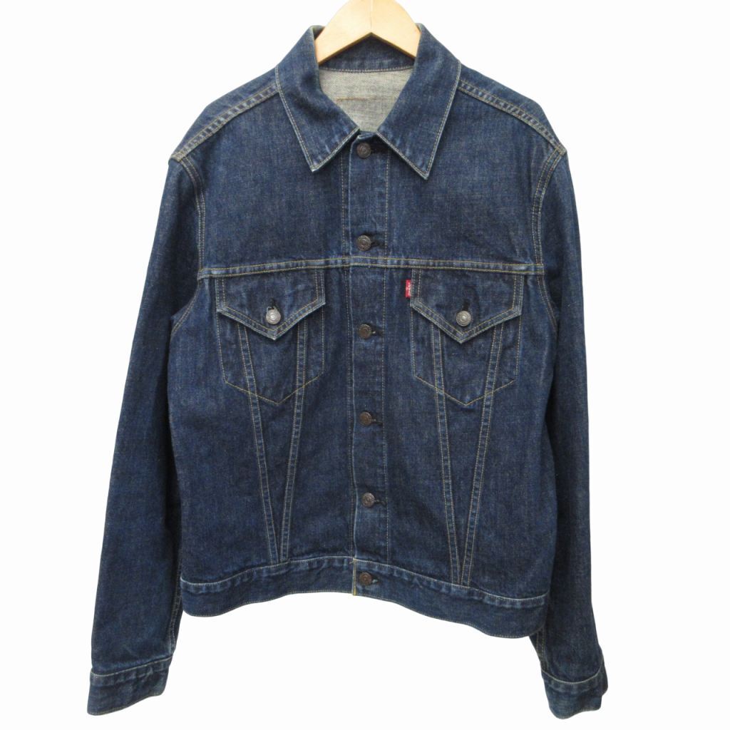 Levi's 90S 3Rd Vintage Denim Jacket G Jean Coverall 71557 Indigo Blue 40 Approx.