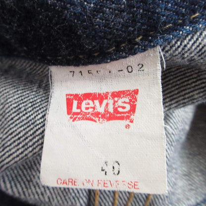 Levi's 90S 3Rd Vintage Denim Jacket G Jean Coverall 71557 Indigo Blue 40 Approx.