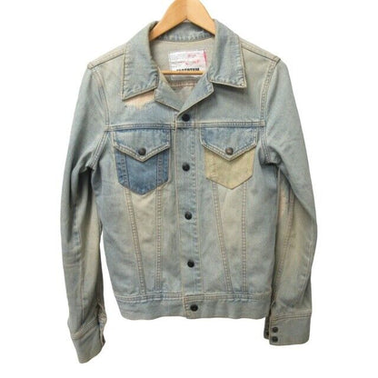 Factotum Beauty Youth Collaboration Denim Jacket G Distressed Suede Switching 46