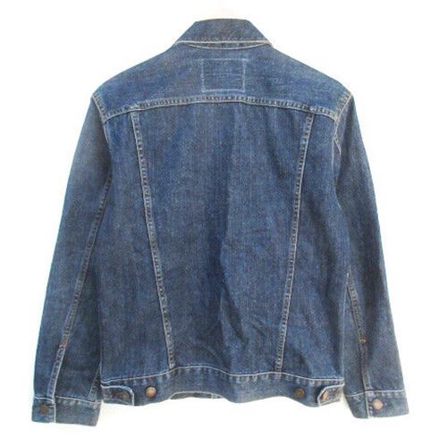 Edwin 503 Denim Jacket G Jean Mid Length Stainless Steel Collar M Indigo Blue Na