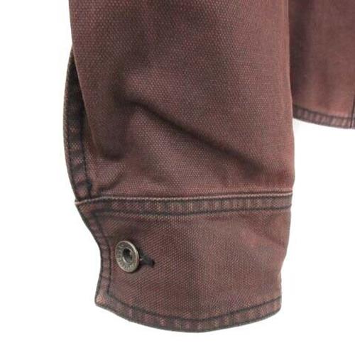 5351 Pour Les Hommes G Jean Denim Jacket Red Brown /St Men's Vector Clothes