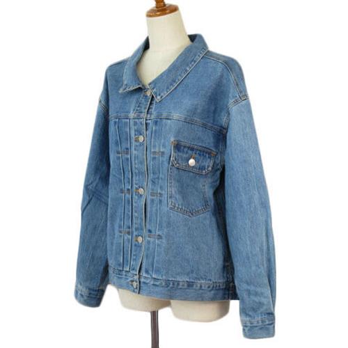 Mystic Back Tuck G Jean Denim Jacket F Blue Ladies Vector 210313