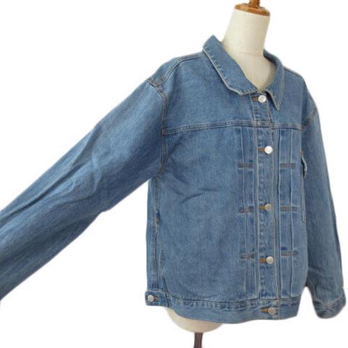 Mystic Back Tuck G Jean Denim Jacket F Blue Ladies Vector 210313