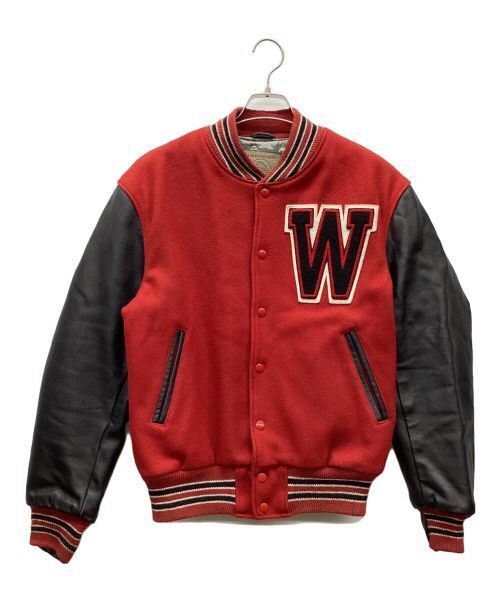 90' Leather Sleeve Stadium Jacket