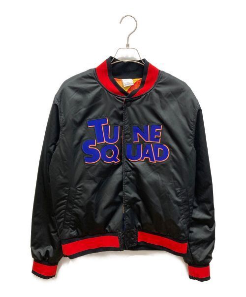 "Vibrant Tune Squad Bomber Jacket - Casual Black Red Blue - Japan Style"